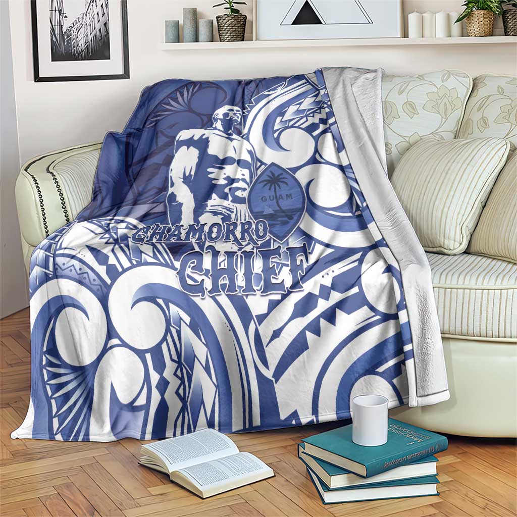 Guam Chief Kepuha Blanket Chamorro Pride LT05 Blue - Polynesian Pride
