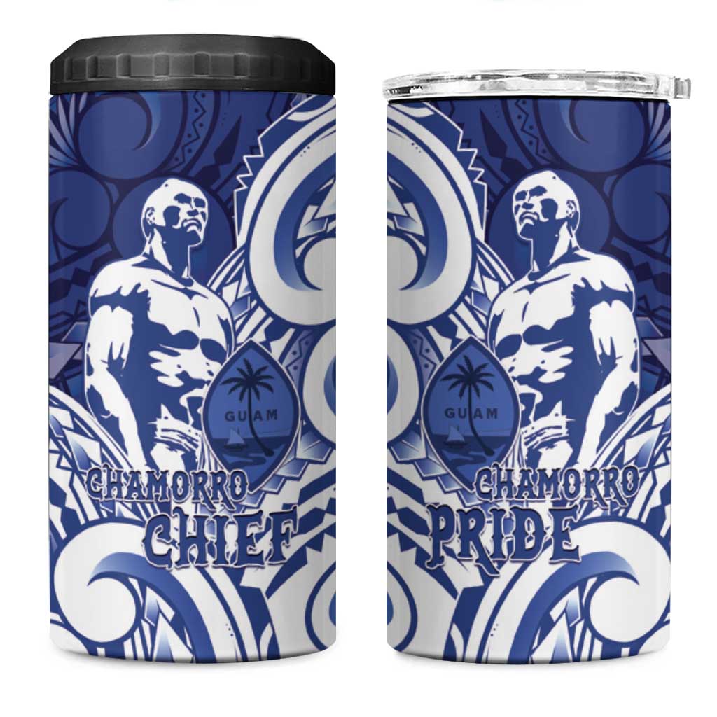 Guam Chief Kepuha 4 in 1 Can Cooler Tumbler Chamorro Pride