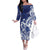 Guam Chief Kepuha Family Matching Off The Shoulder Long Sleeve Dress and Hawaiian Shirt Chamorro Pride
