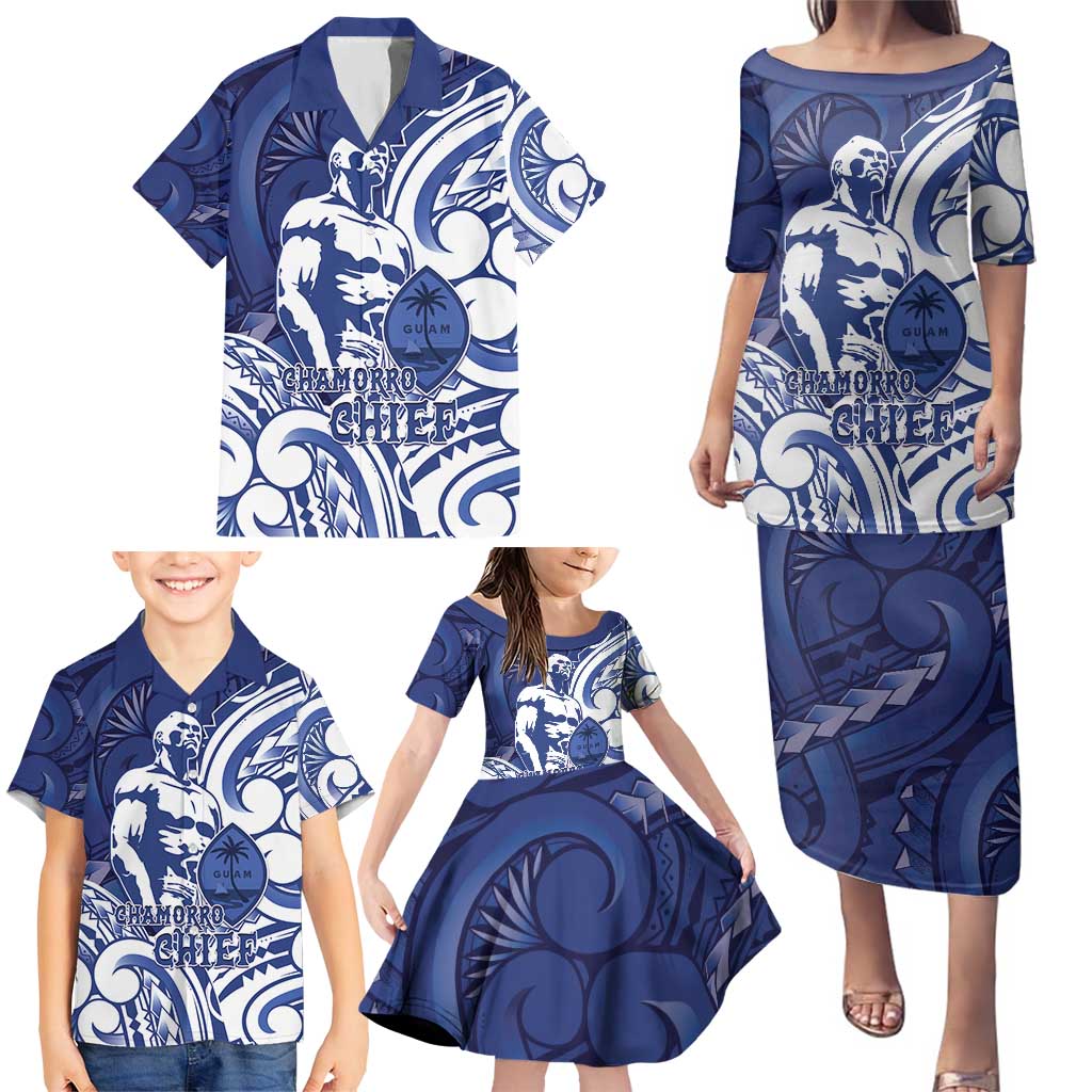 Guam Chief Kepuha Family Matching Puletasi and Hawaiian Shirt Chamorro Pride