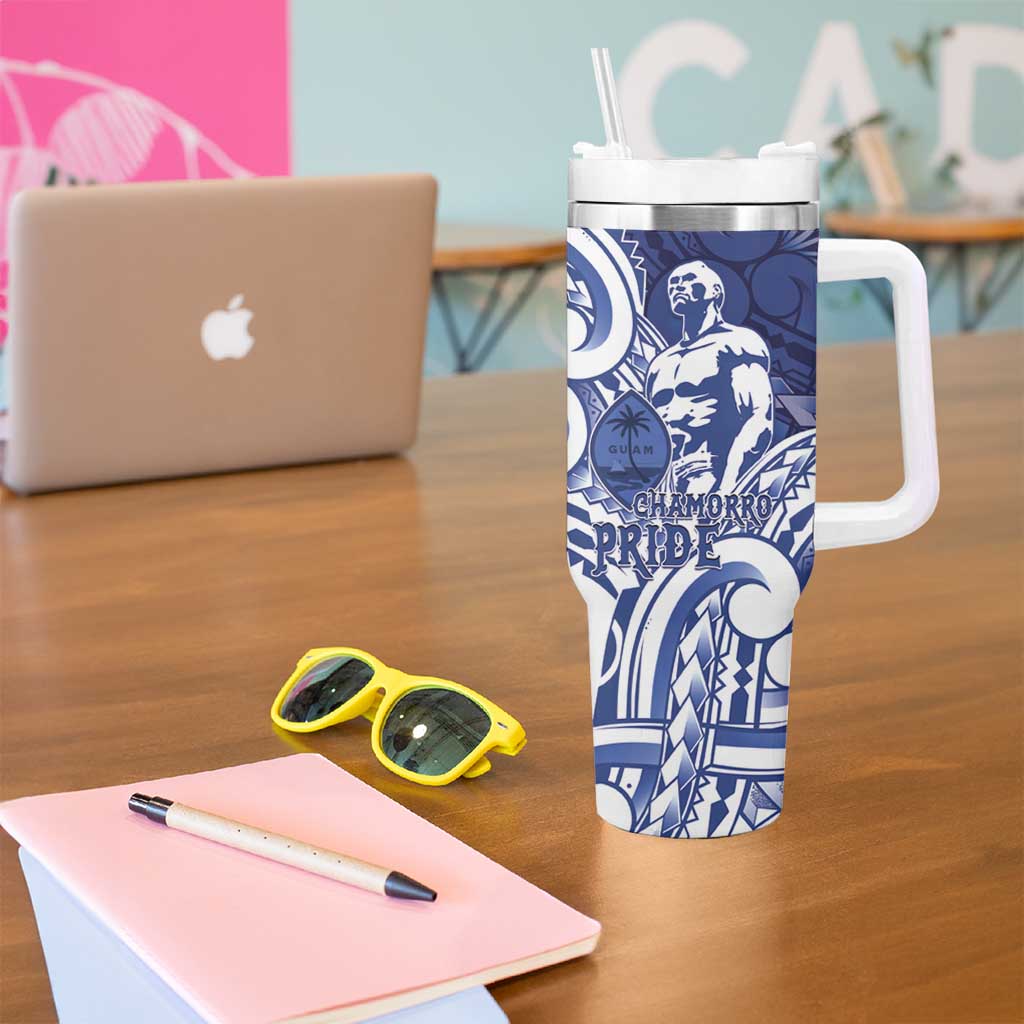Guam Chief Kepuha Tumbler With Handle Chamorro Pride