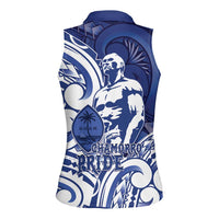 Guam Chief Kepuha Women Sleeveless Polo Shirt Chamorro Pride