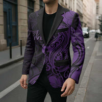 Personalised Lupus Warrior Blazer Never Give Up Polynesian Style