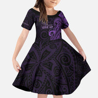 Personalised Lupus Warrior Family Matching Long Sleeve Bodycon Dress and Hawaiian Shirt Never Give Up Polynesian Style