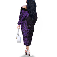 Personalised Lupus Warrior Family Matching Off The Shoulder Long Sleeve Dress and Hawaiian Shirt Never Give Up Polynesian Style