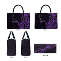 Lupus Warrior Leather Bag Never Give Up Polynesian Style