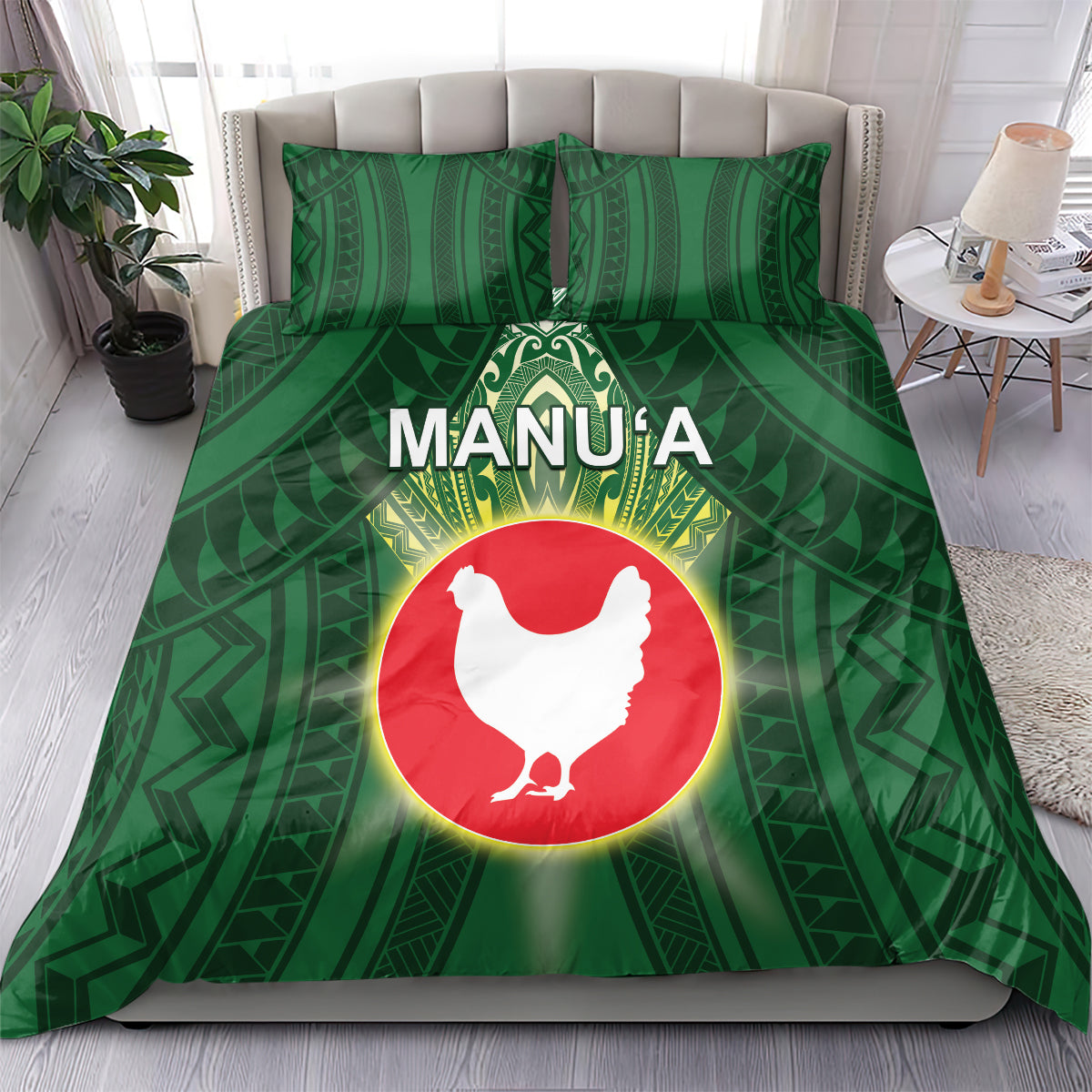 American Samoa Manu'a Cession Day Bedding Set With Polynesian Pattern LT05 - Polynesian Pride