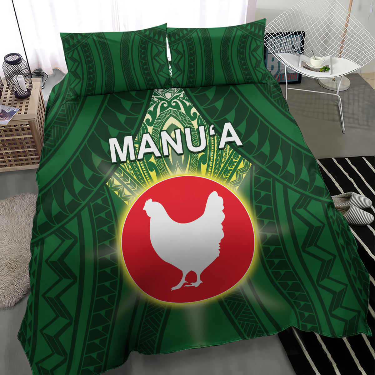 American Samoa Manu'a Cession Day Bedding Set With Polynesian Pattern LT05 - Polynesian Pride
