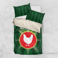 American Samoa Manu'a Cession Day Bedding Set With Polynesian Pattern LT05 US Twin 172cm x 218cm Green - Polynesian Pride
