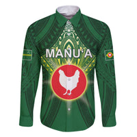 Personalized American Samoa Manu'a Cession Day Family Matching Long Sleeve Bodycon Dress and Hawaiian Shirt With Polynesian Pattern