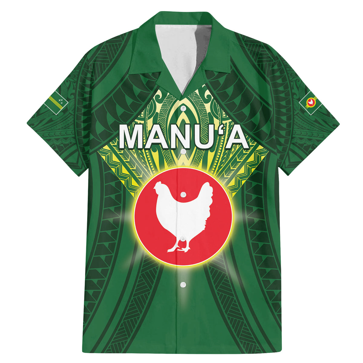 Personalized American Samoa Manu'a Cession Day Family Matching Mermaid Dress and Hawaiian Shirt With Polynesian Pattern