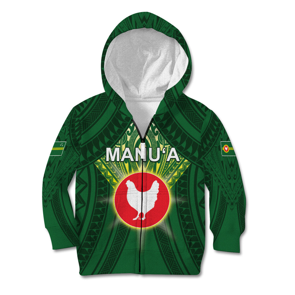 Personalized American Samoa Manu'a Cession Day Kid Hoodie With Polynesian Pattern