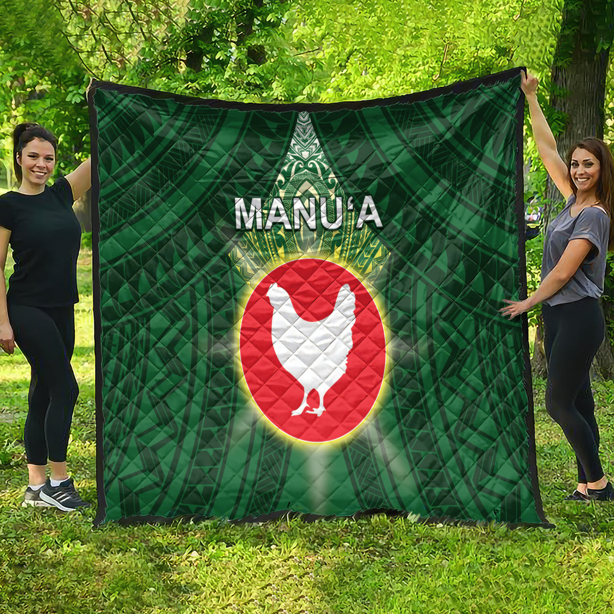American Samoa Manu'a Cession Day Quilt With Polynesian Pattern LT05 - Polynesian Pride