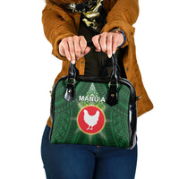 American Samoa Manu'a Cession Day Shoulder Handbag With Polynesian Pattern LT05 One Size Green - Polynesian Pride