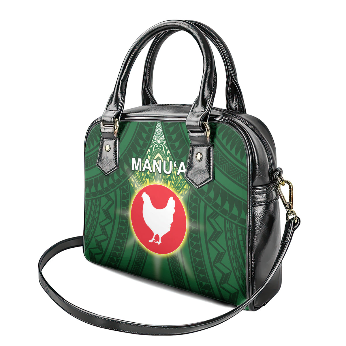 American Samoa Manu'a Cession Day Shoulder Handbag With Polynesian Pattern LT05 - Polynesian Pride