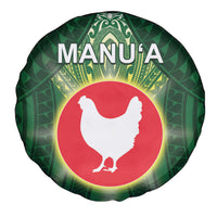 American Samoa Manu'a Cession Day Spare Tire Cover With Polynesian Pattern