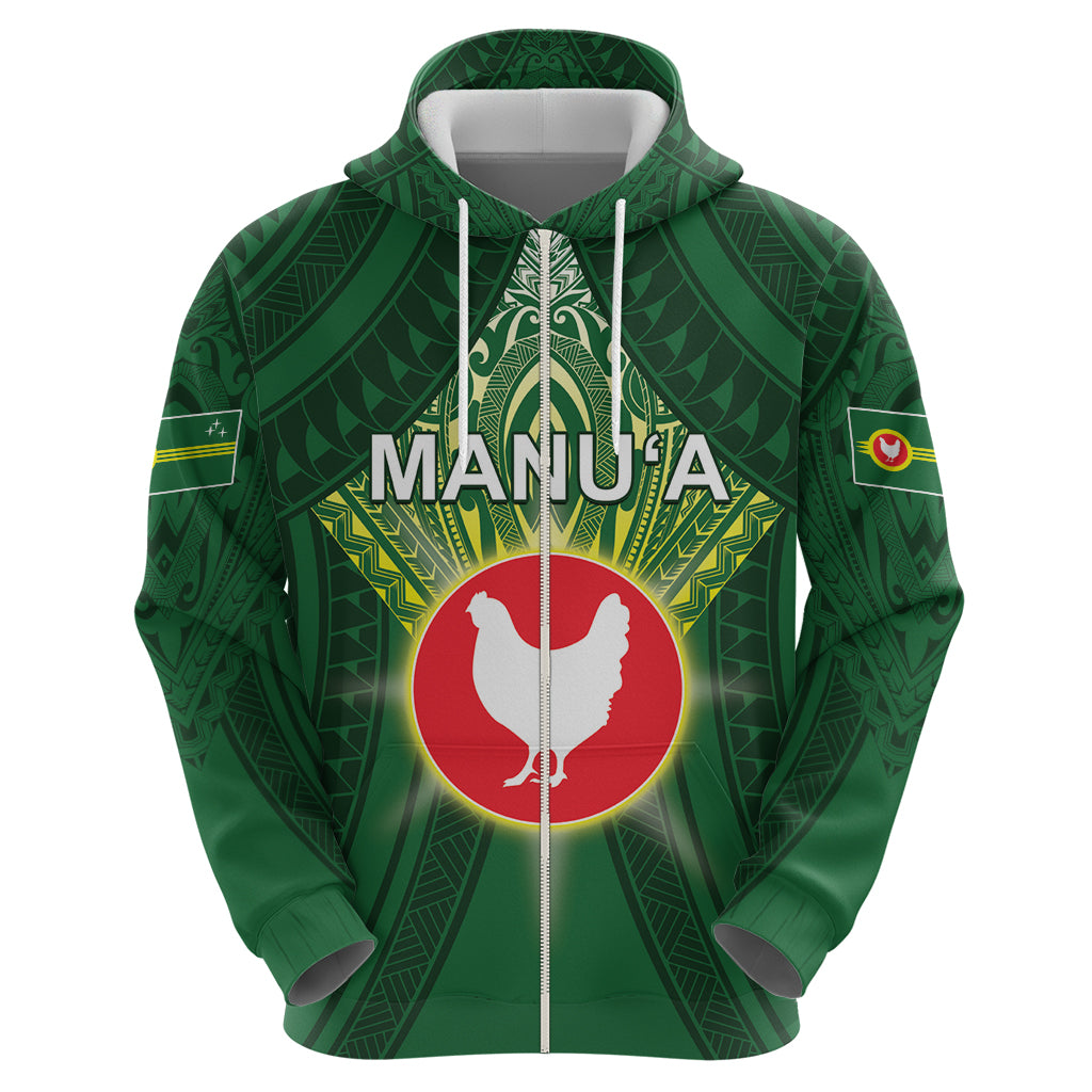Personalized American Samoa Manu'a Cession Day Zip Hoodie With Polynesian Pattern LT05 - Polynesian Pride