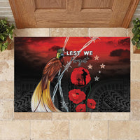 Papua New Guinea Remembrance Day Rubber Doormat Lest We Forget