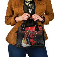 Papua New Guinea Remembrance Day Shoulder Handbag Lest We Forget