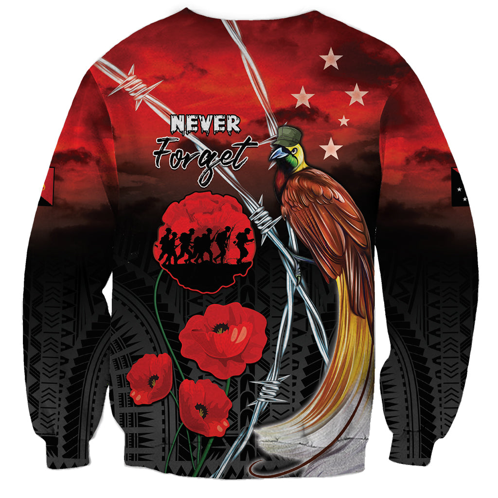 Papua New Guinea Remembrance Day Sweatshirt Lest We Forget