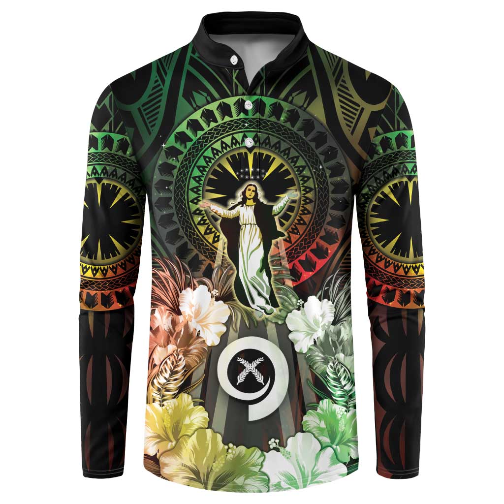 Vanuatu Happy Assumption Day Button Sweatshirt