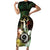 Vanuatu Happy Assumption Day Family Matching Short Sleeve Bodycon Dress and Hawaiian Shirt