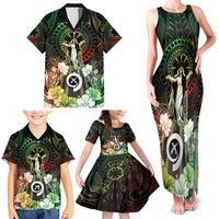 Vanuatu Happy Assumption Day Family Matching Tank Maxi Dress and Hawaiian Shirt