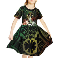 Vanuatu Happy Assumption Day Kid Short Sleeve Dress