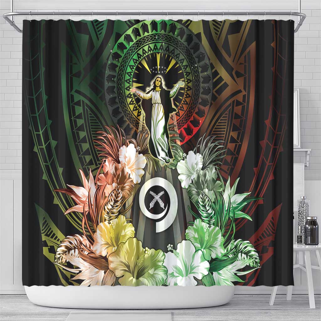 Vanuatu Happy Assumption Day Shower Curtain
