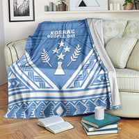Kosrae State Gospel Day Blanket Simple Style LT05 Blue - Polynesian Pride