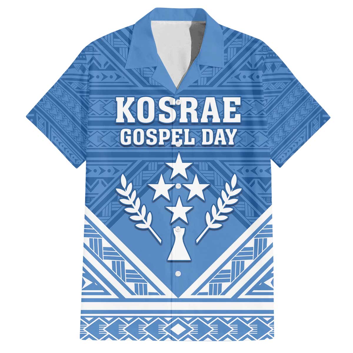 Personalised Kosrae State Gospel Day Family Matching Puletasi and Hawaiian Shirt Simple Style