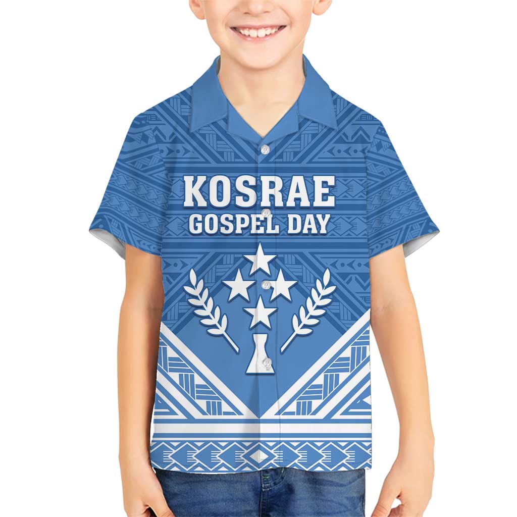 Personalised Kosrae State Gospel Day Family Matching Tank Maxi Dress and Hawaiian Shirt Simple Style