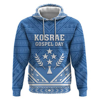 Personalised Kosrae State Gospel Day Hoodie Simple Style LT05 Pullover Hoodie Blue - Polynesian Pride