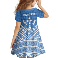 Personalised Kosrae State Gospel Day Kid Short Sleeve Dress Simple Style