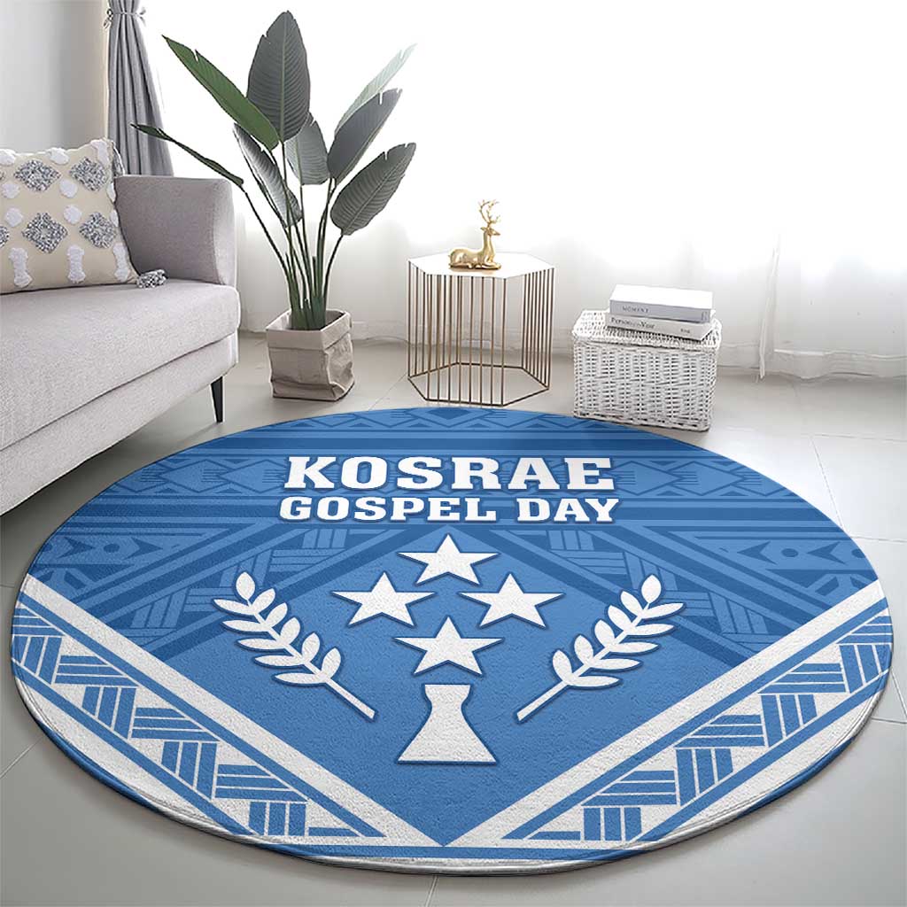 Kosrae State Gospel Day Round Carpet Simple Style LT05 - Polynesian Pride