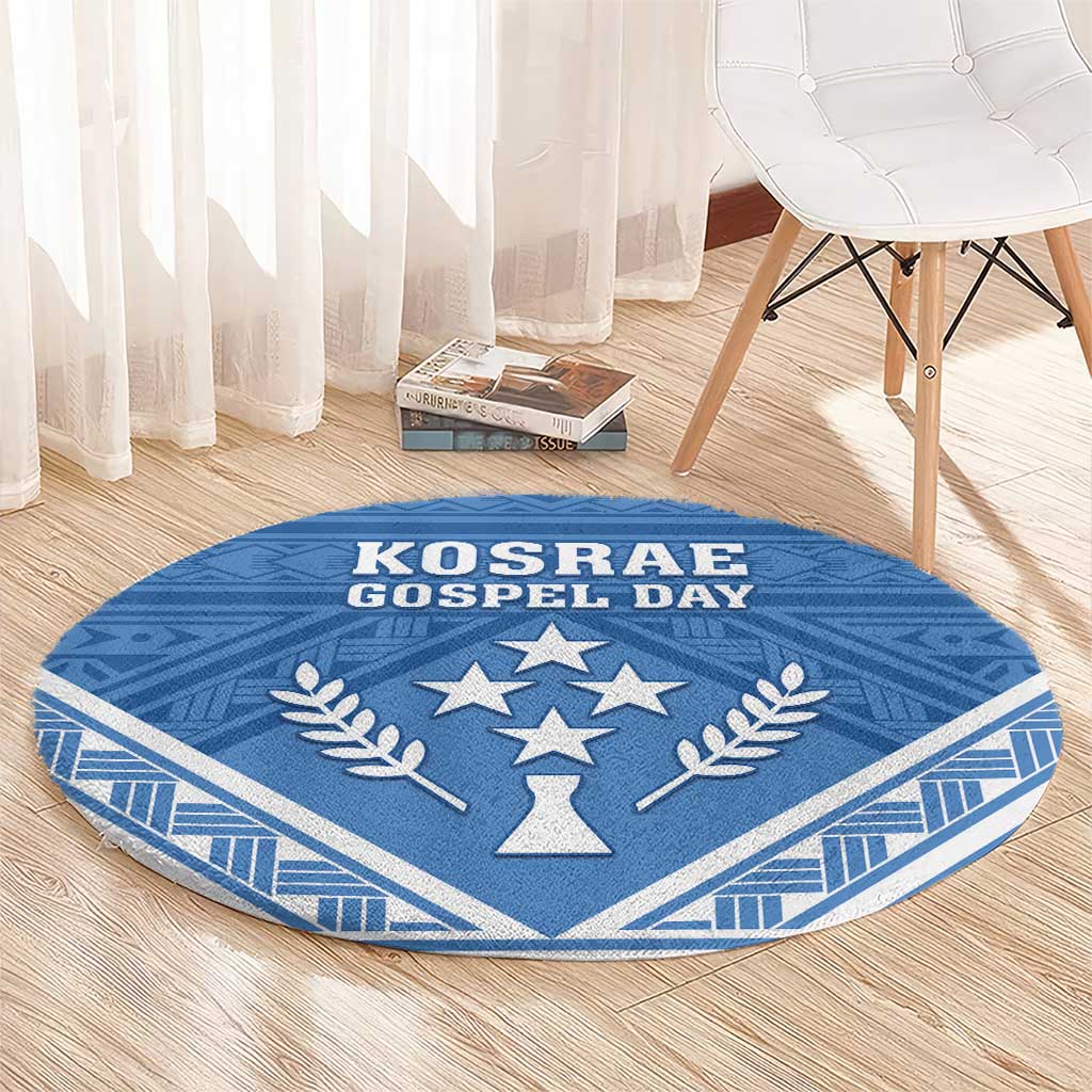 Kosrae State Gospel Day Round Carpet Simple Style LT05 - Polynesian Pride