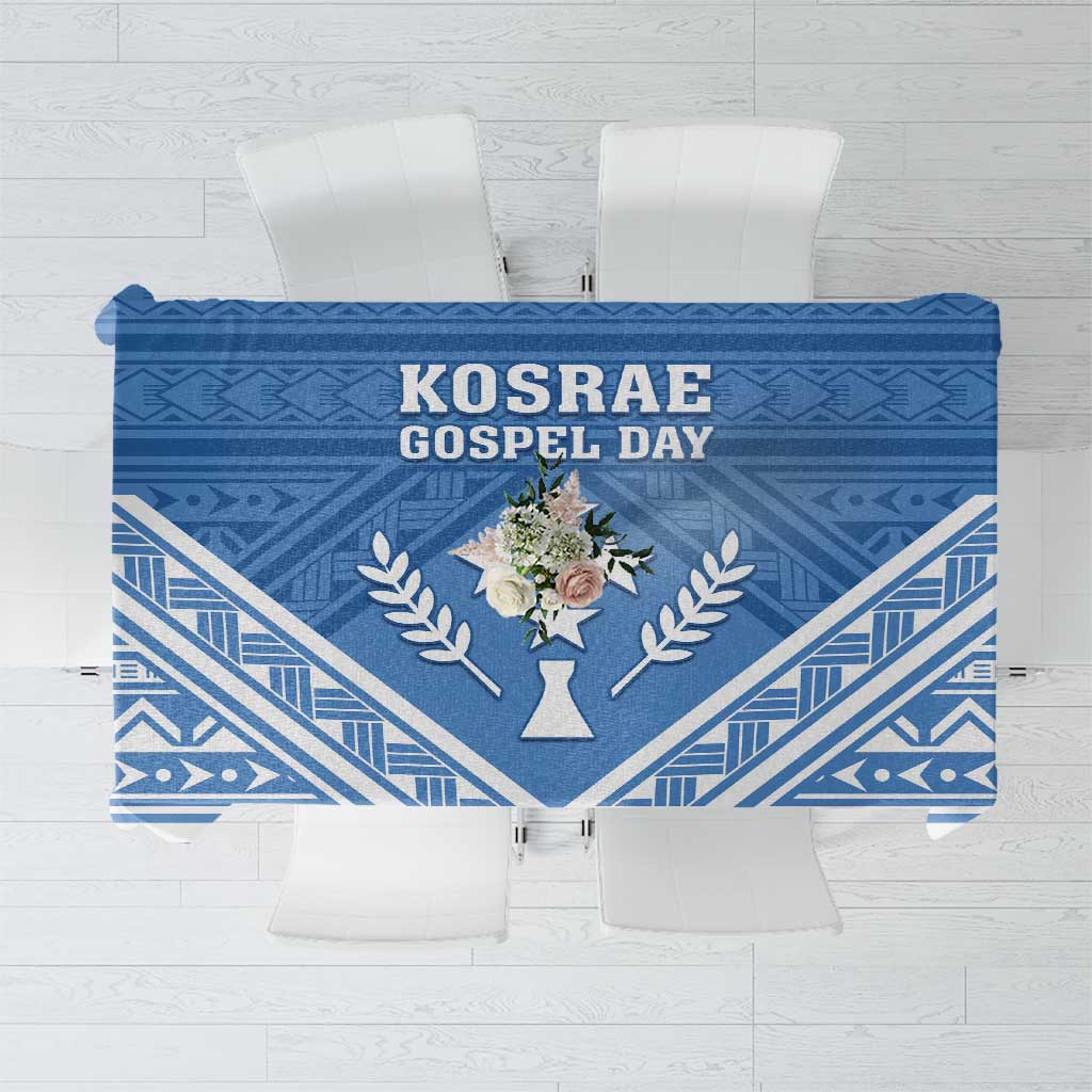 Kosrae State Gospel Day Tablecloth Simple Style LT05 Blue - Polynesian Pride