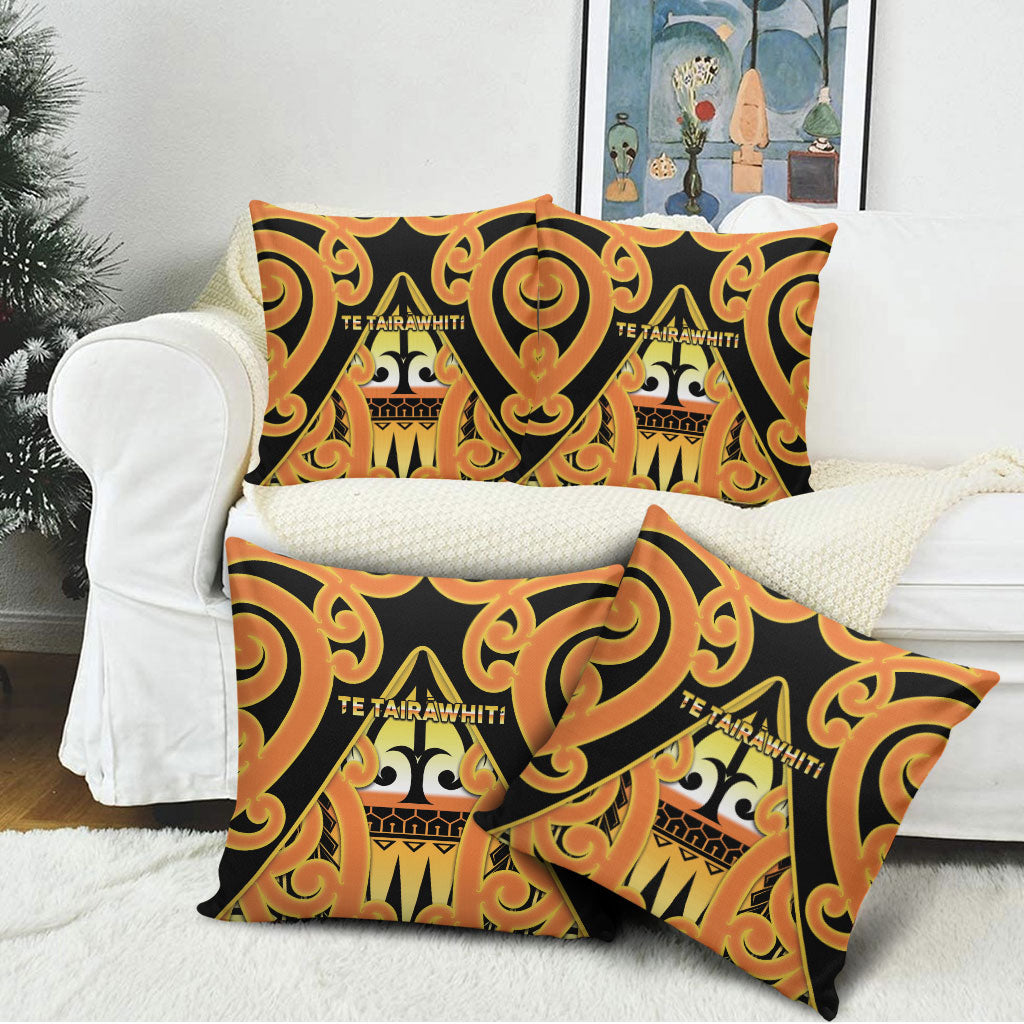 New Zealand Te Tairawhiti Pillow Cover Maori Koru Pattern LT05 - Polynesian Pride