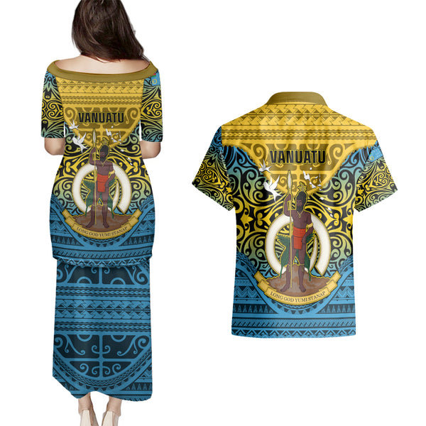 Personalized Vanuatu Sanma Province Polo Shirt Coat Of Arms And Namele Fern Polynesian Pattern LT05 main image 1