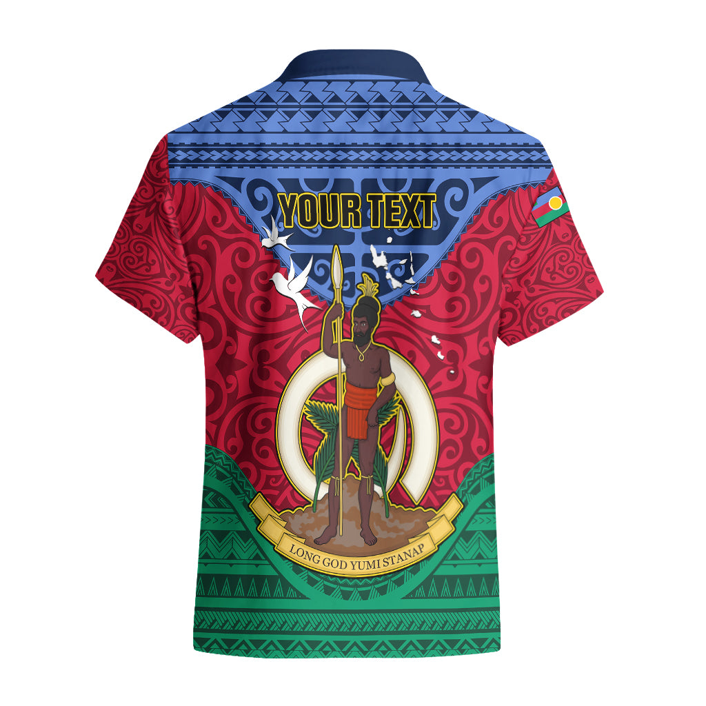 Personalized Vanuatu Shefa Province Hawaiian Shirt Coat Of Arms And Namele Fern Polynesian Pattern LT05 - Polynesian Pride