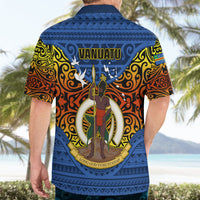 Vanuatu Tafea Province Hawaiian Shirt Coat Of Arms And Namele Fern Polynesian Pattern LT05 - Polynesian Pride