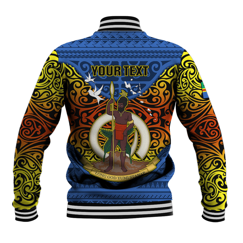 Personalized Vanuatu Tafea Province Baseball Jacket Coat Of Arms And Namele Fern Polynesian Pattern LT05 - Polynesian Pride