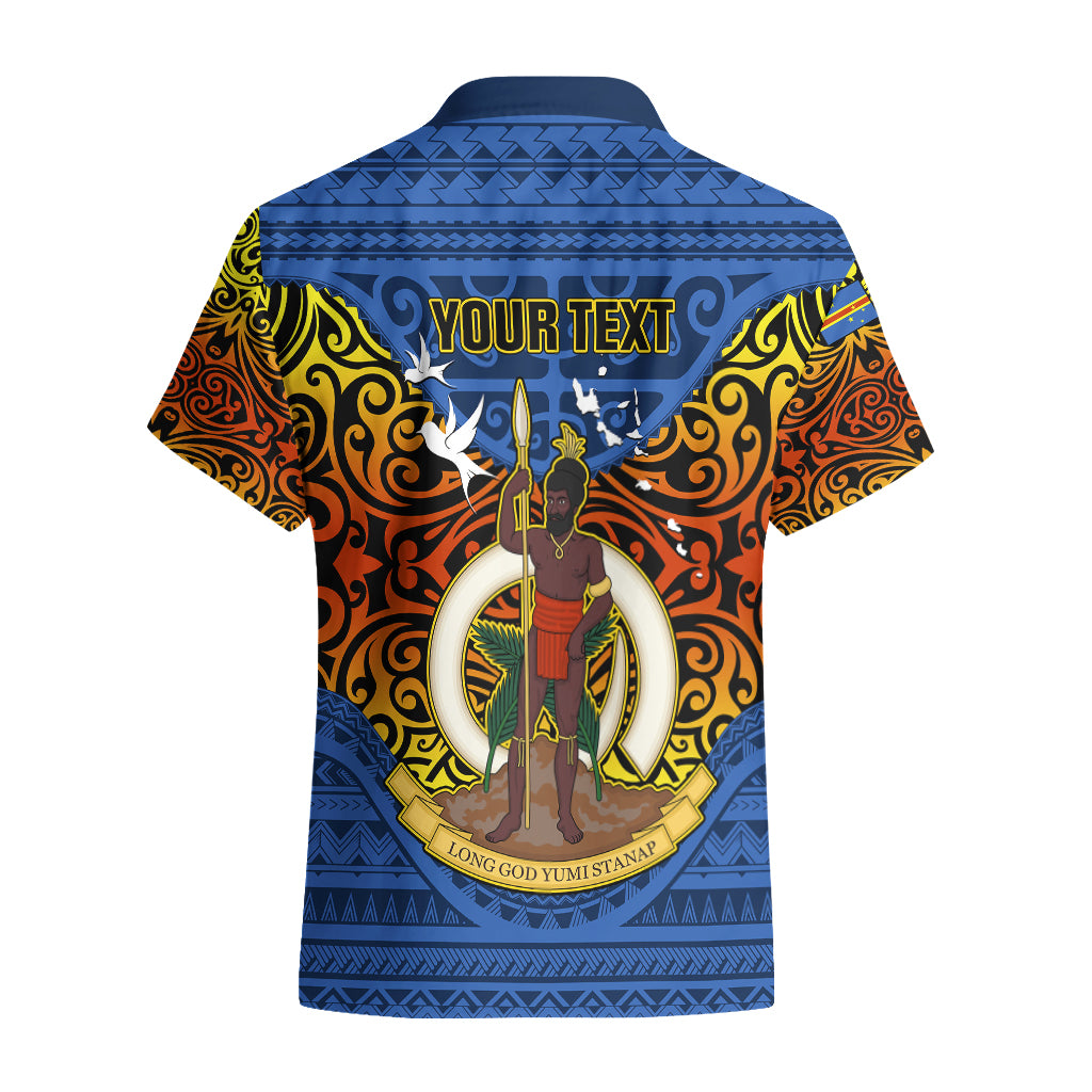 Personalized Vanuatu Tafea Province Hawaiian Shirt Coat Of Arms And Namele Fern Polynesian Pattern LT05 - Polynesian Pride