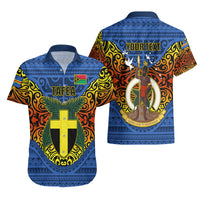 Personalized Vanuatu Tafea Province Hawaiian Shirt Coat Of Arms And Namele Fern Polynesian Pattern LT05 - Polynesian Pride