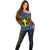 Personalized Vanuatu Tafea Province Off Shoulder Sweater Coat Of Arms And Namele Fern Polynesian Pattern LT05 - Polynesian Pride