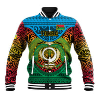 Vanuatu Torba Province Baseball Jacket Vanuatuan Coat Of Arms Polynesian Pattern LT05 Unisex Green - Polynesian Pride