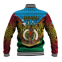 Vanuatu Torba Province Baseball Jacket Vanuatuan Coat Of Arms Polynesian Pattern LT05 - Polynesian Pride