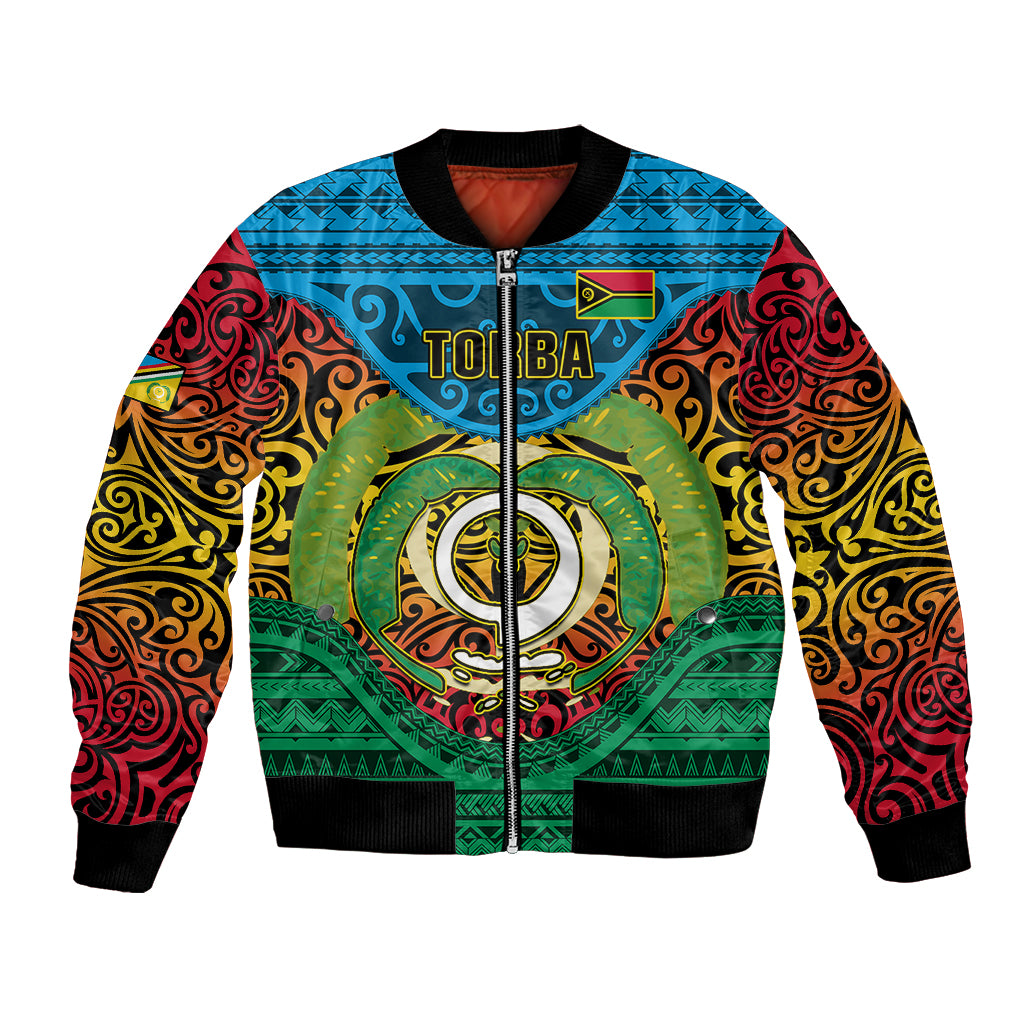 Vanuatu Torba Province Bomber Jacket Vanuatuan Coat Of Arms Polynesian Pattern LT05 Unisex Green - Polynesian Pride