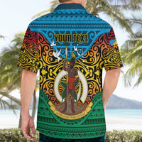 Personalized Vanuatu Torba Province Hawaiian Shirt Vanuatuan Coat Of Arms Polynesian Pattern LT05 - Polynesian Pride