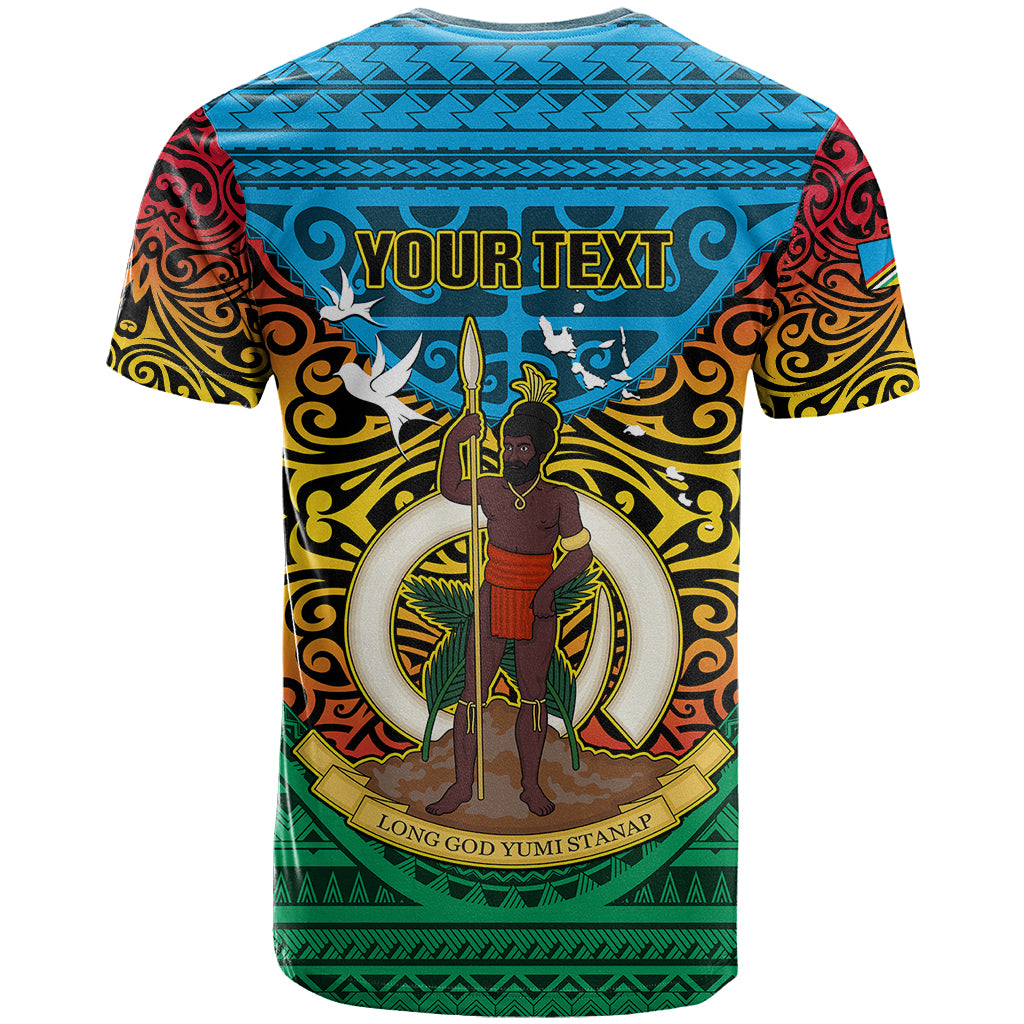 Personalized Vanuatu Torba Province T Shirt Vanuatuan Coat Of Arms Polynesian Pattern LT05 - Polynesian Pride